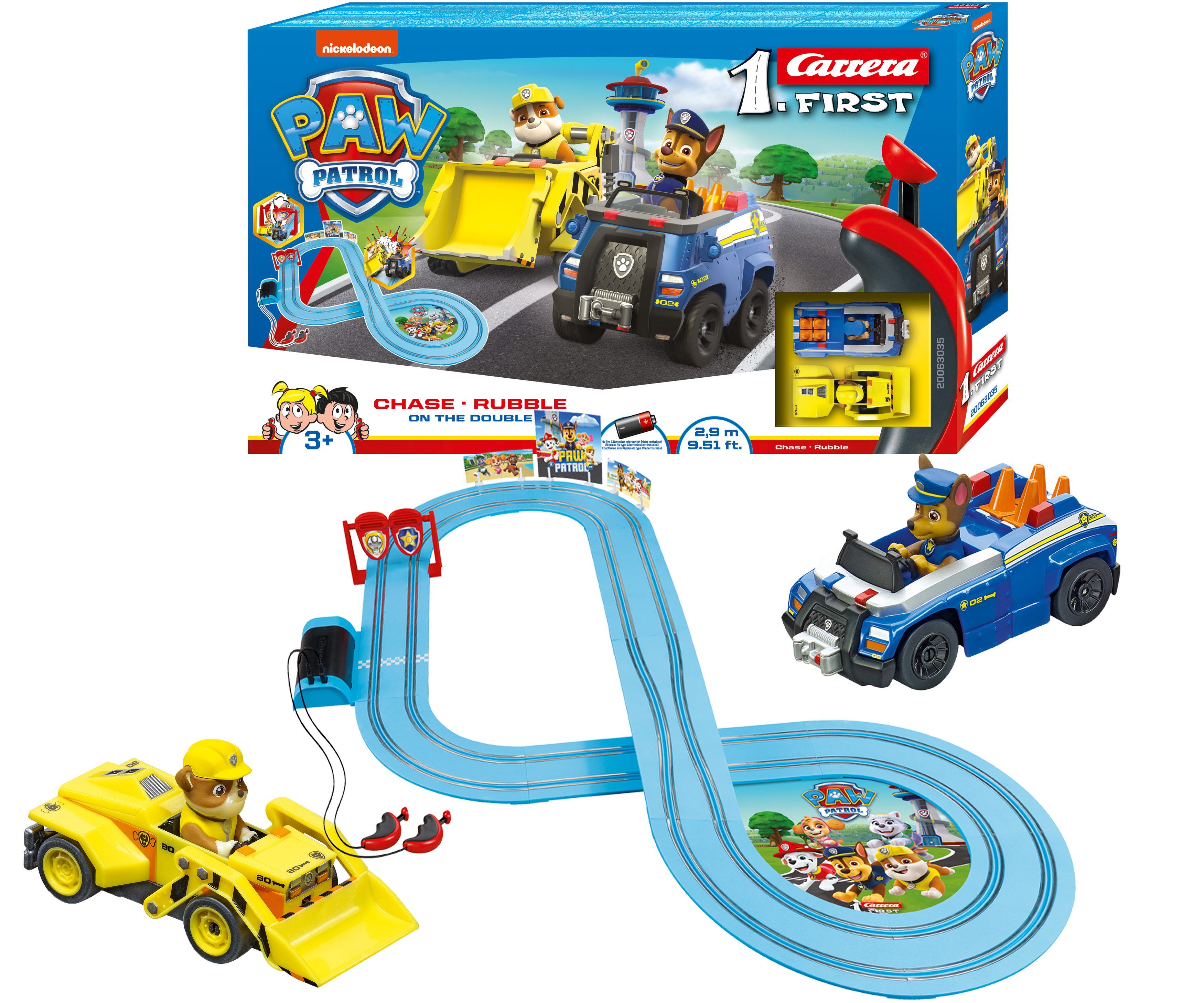 Carrera First 200 Paw Patrol - On the Double 2,9m